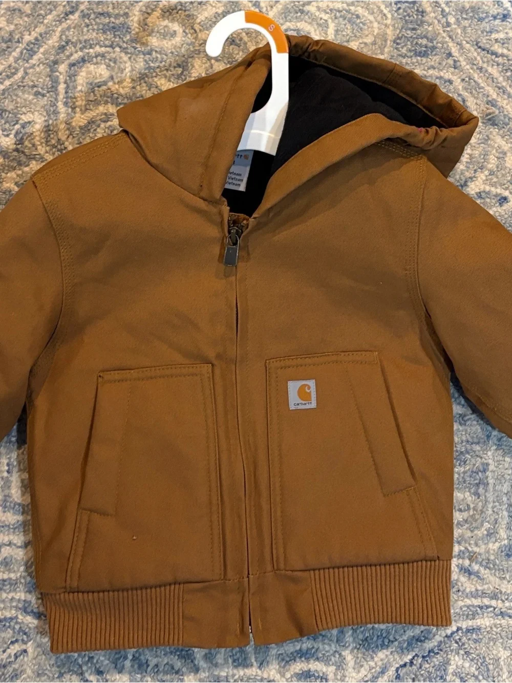 Carhartt Kids Carhartt Brown Hooded Work Jacket